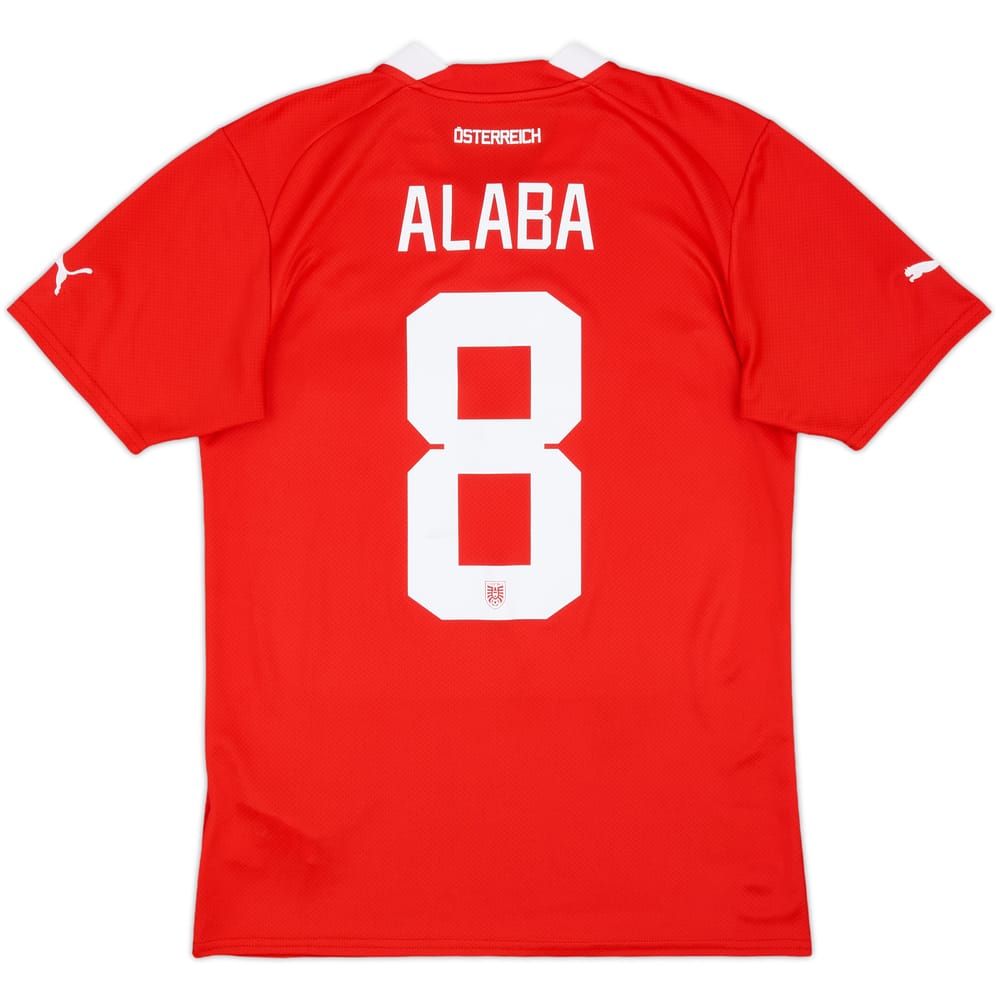 2022-23 Austria Home Shirt Alaba #8 - 8/10 - (S)