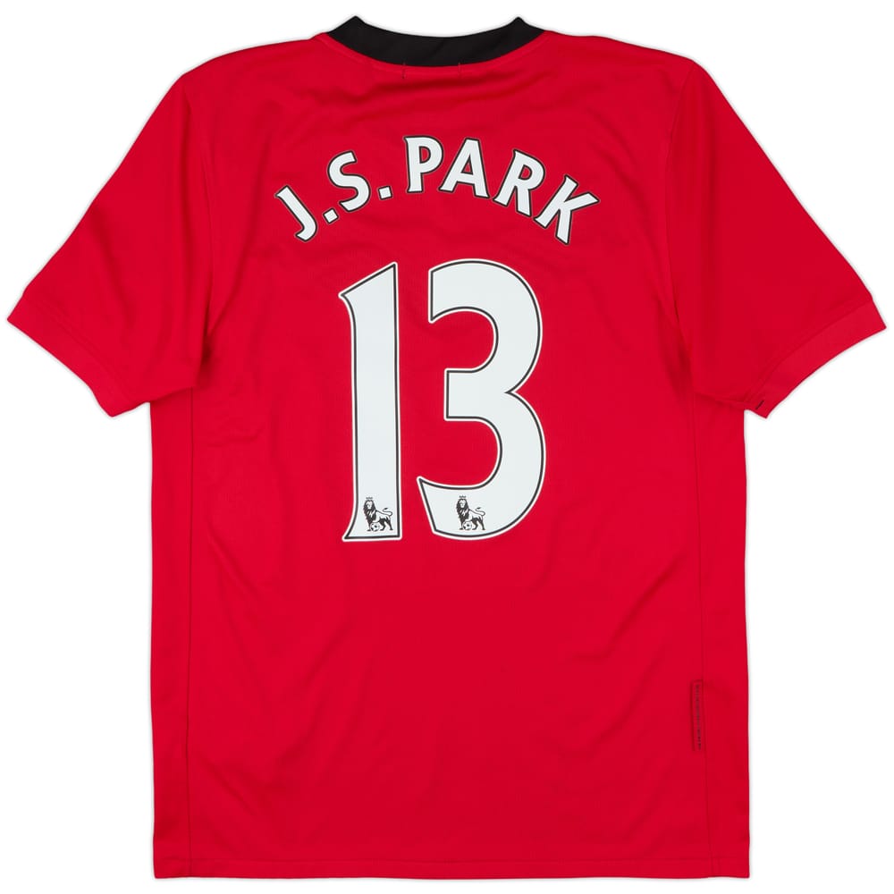 2009-10 Manchester United Home Shirt J.S.Park #13 - 10/10 - (S)