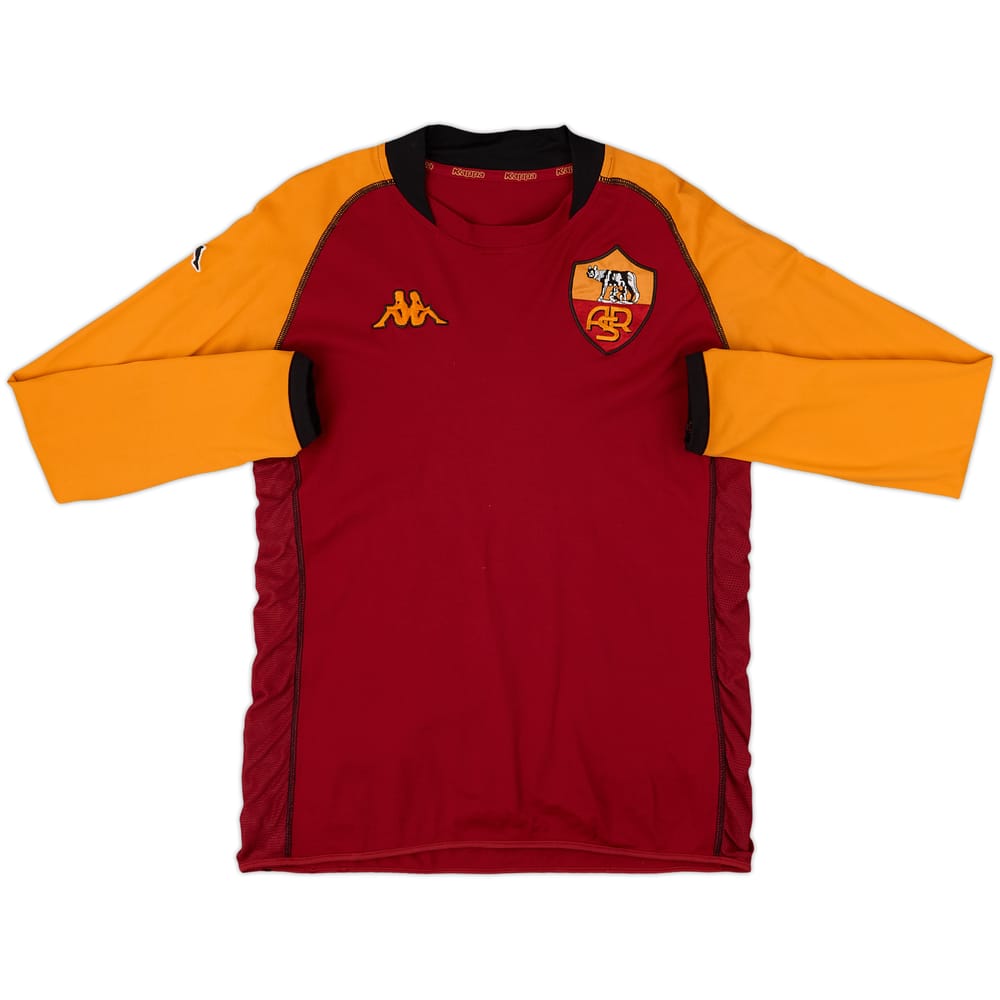 2002-03 Roma CL Home L/S Shirt - 8/10 - (M)