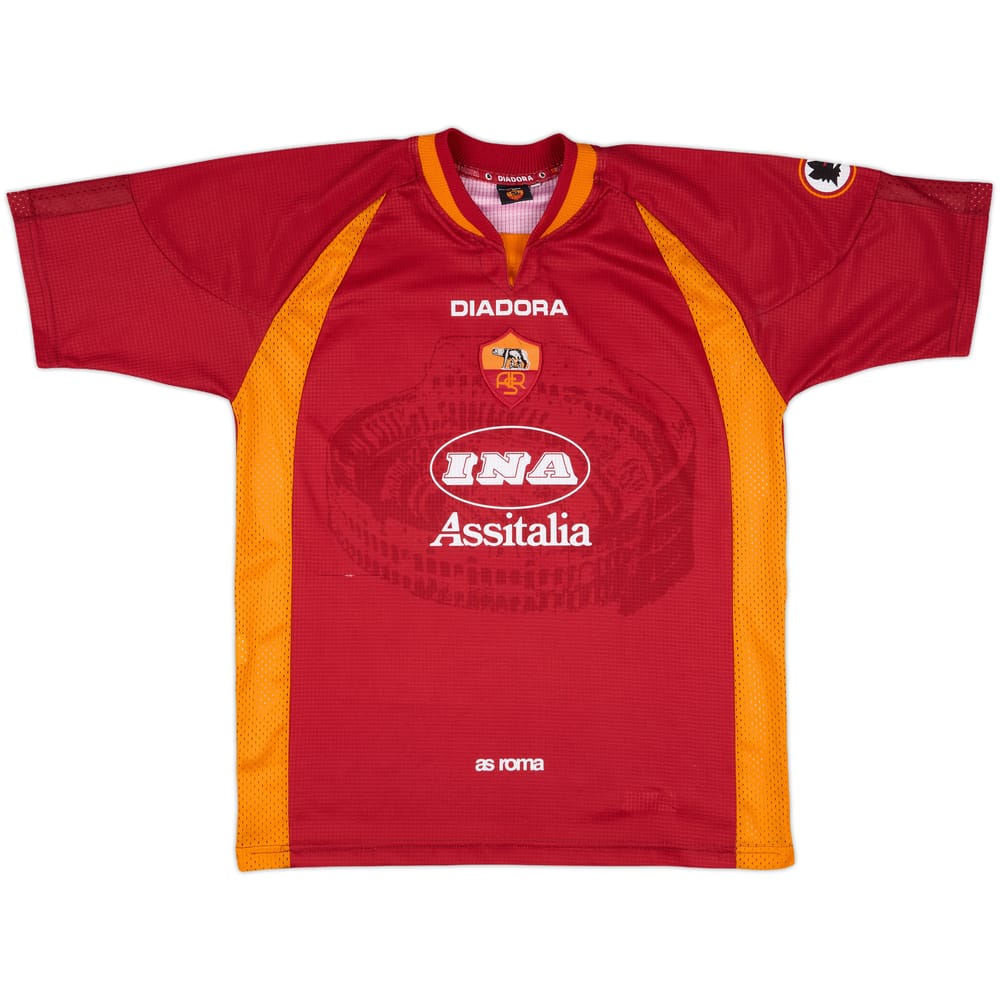 1997-98 Roma Home Shirt - 7/10 - (L)