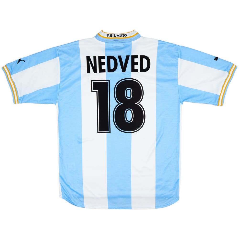 1999-00 Lazio European Home Shirt Nedved #18 - 6/10 - (XL)