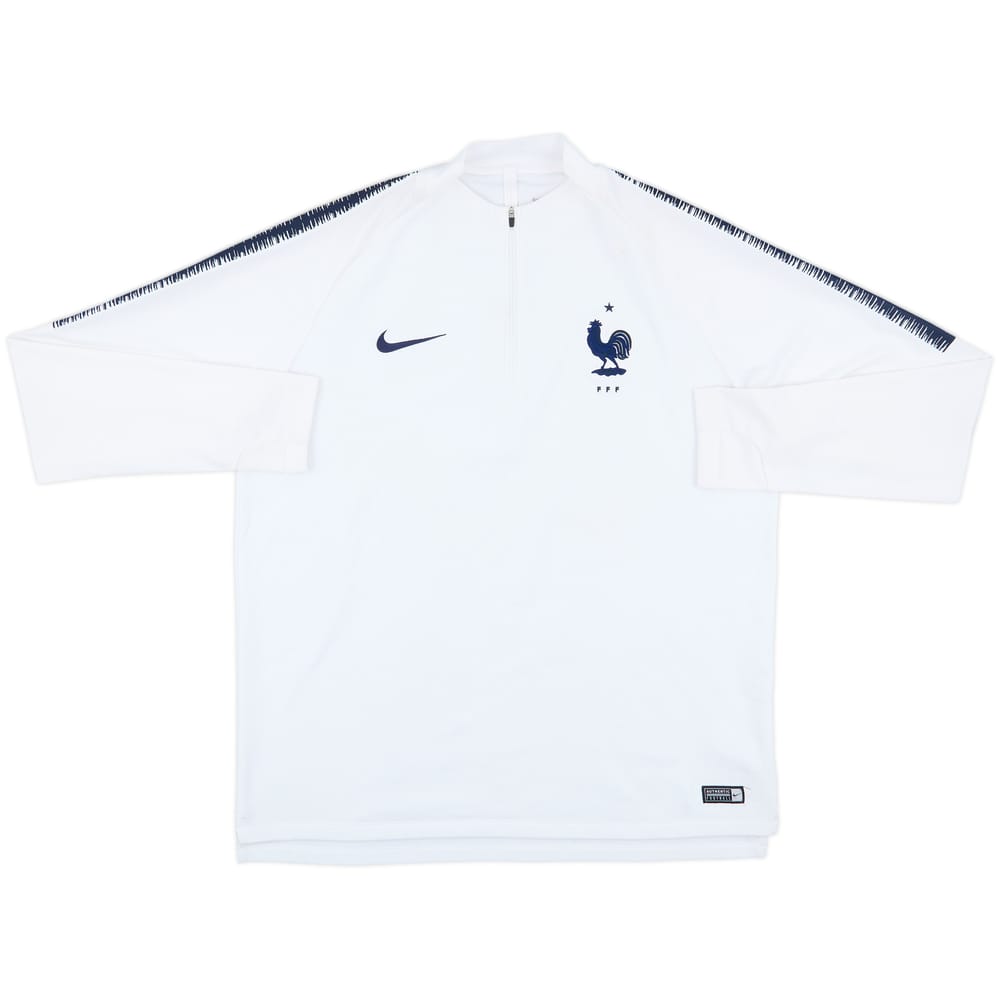 2018-19 France Nike 1/4 Zip Drill Top - 5/10 - (XL)