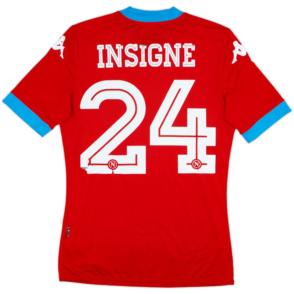 2015-16 Napoli Authentic Third Shirt Insigne #24 - 4/10 - (M)