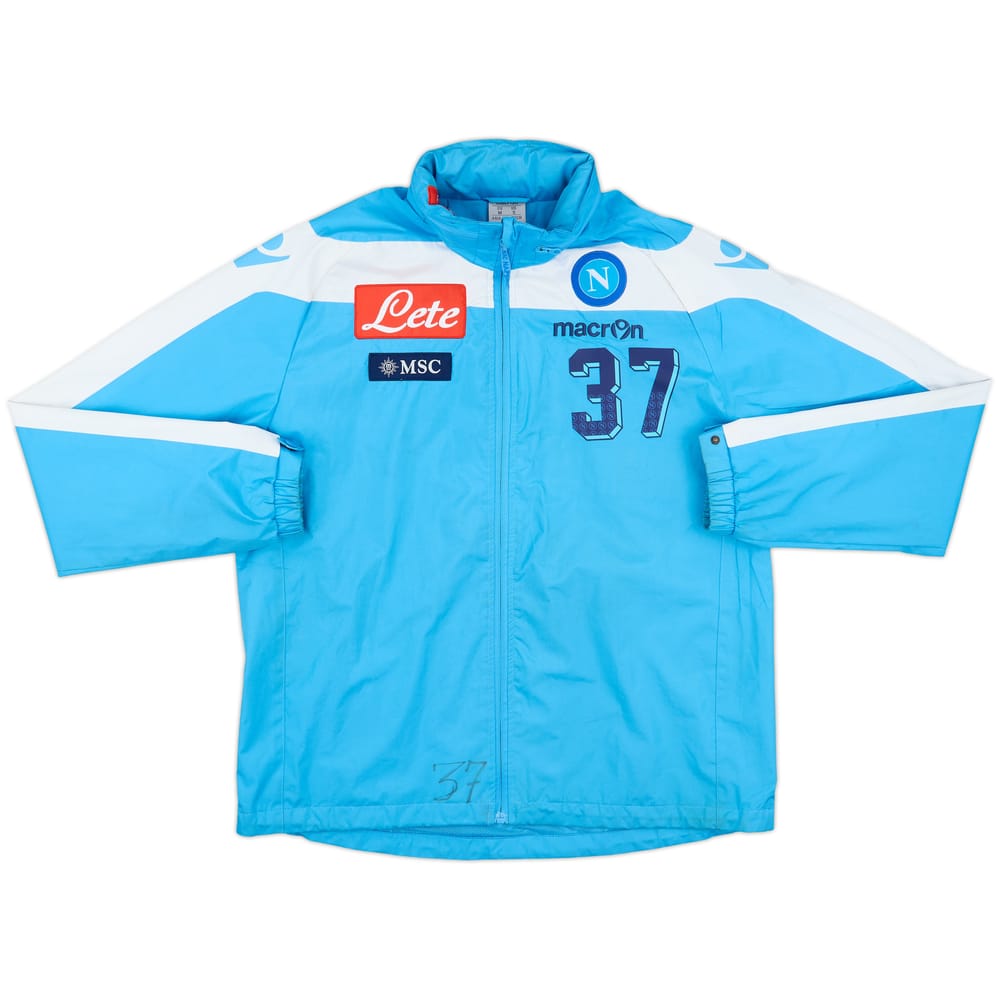 2012-13 Napoli Macron Player Issue Track Jacket #37 - 5/10 - (M)