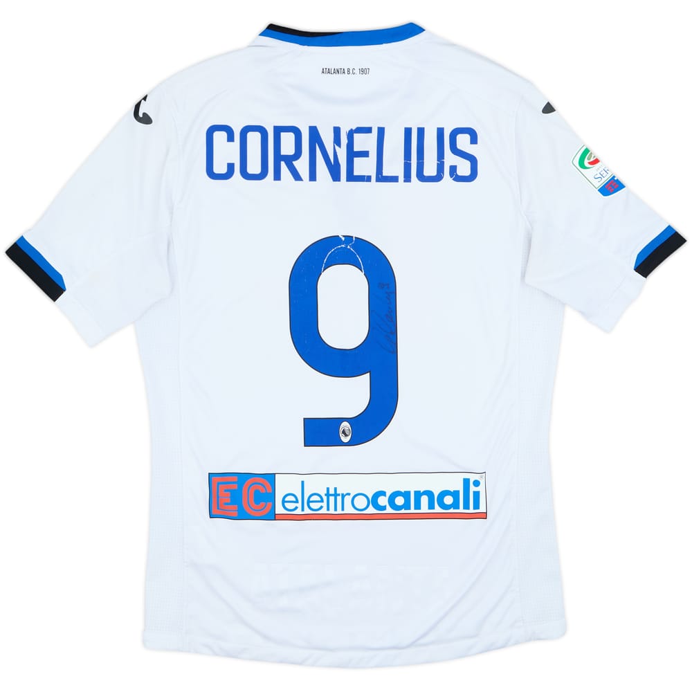2017-18 Atalanta Away Shirt Cornelius #9 - 4/10 - (L)