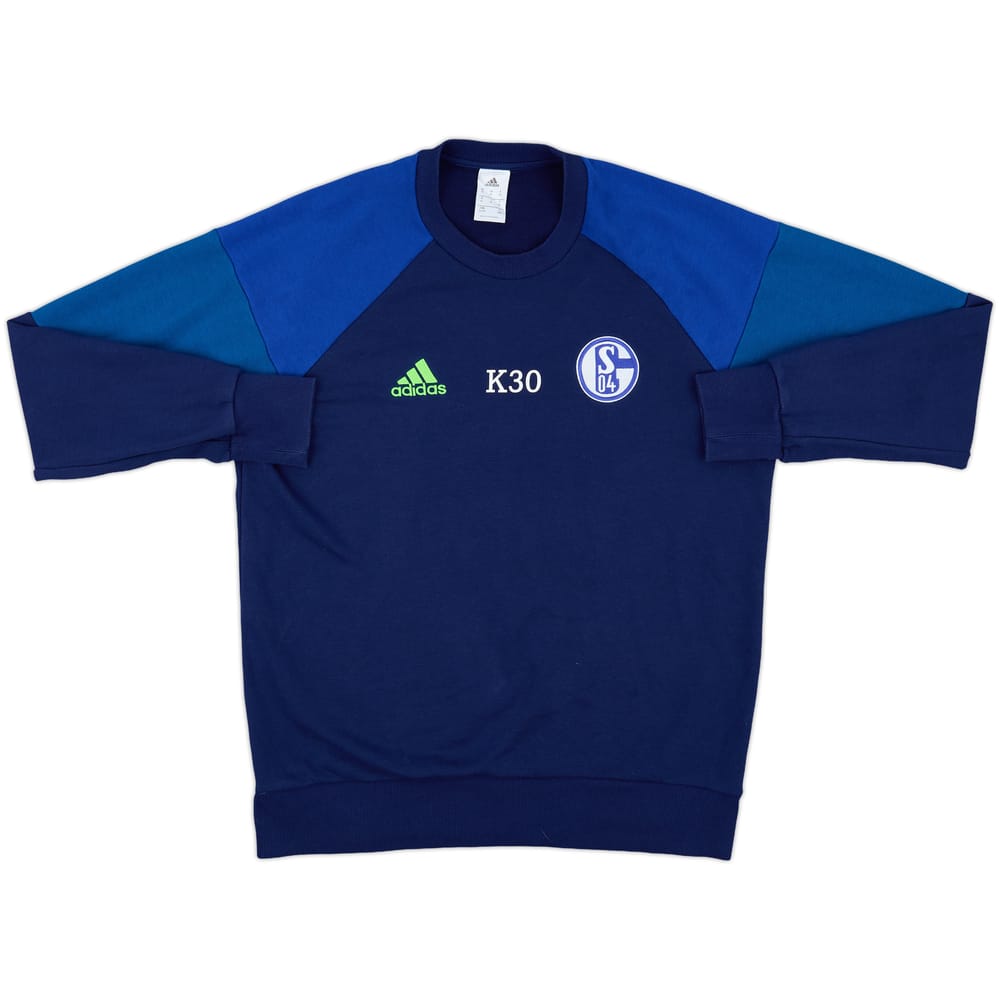2016-17 Schalke Player Issue adidas Sweat Top K30 - 9/10 - (XL)