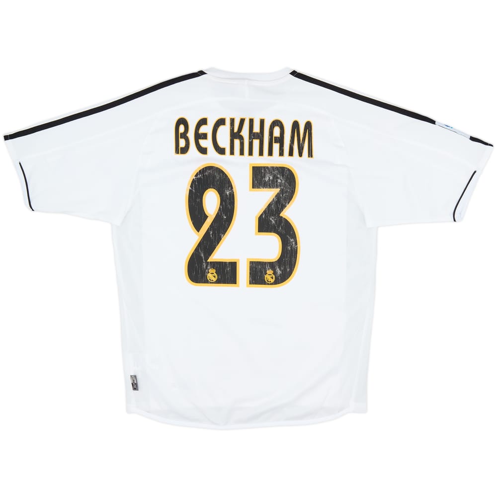 2003-04 Real Madrid Home Shirt Beckham #23 - 6/10 - (S)
