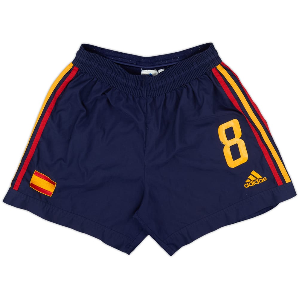 2002-04 Spain Home Shorts #8 - 7/10 - (M)