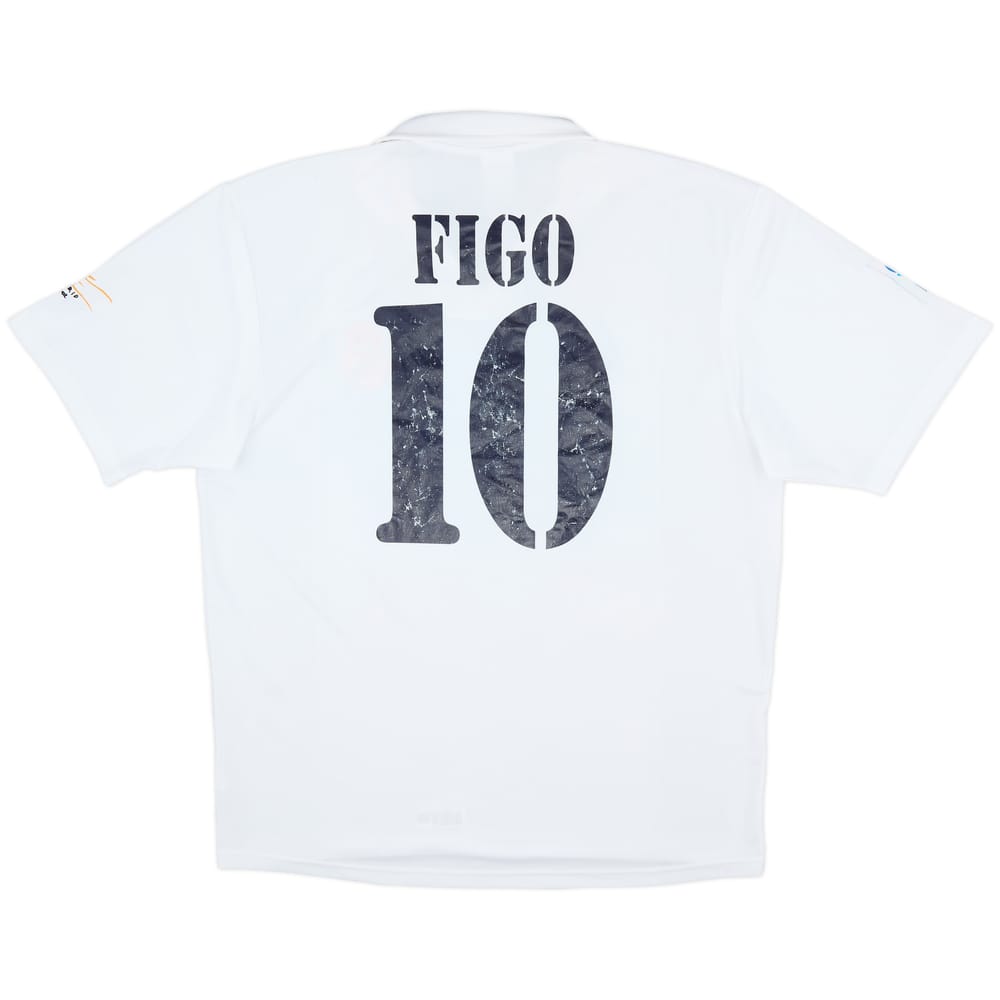 2001 Real Madrid Home Shirt Figo #10 - 6/10 - (L)