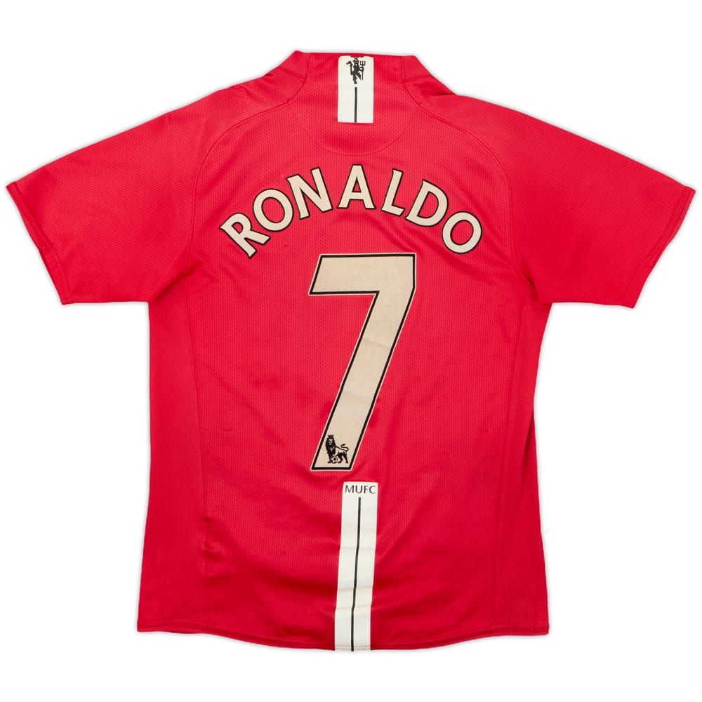 2007-09 Manchester United Home Shirt Ronaldo #7 - 6/10 - (S)