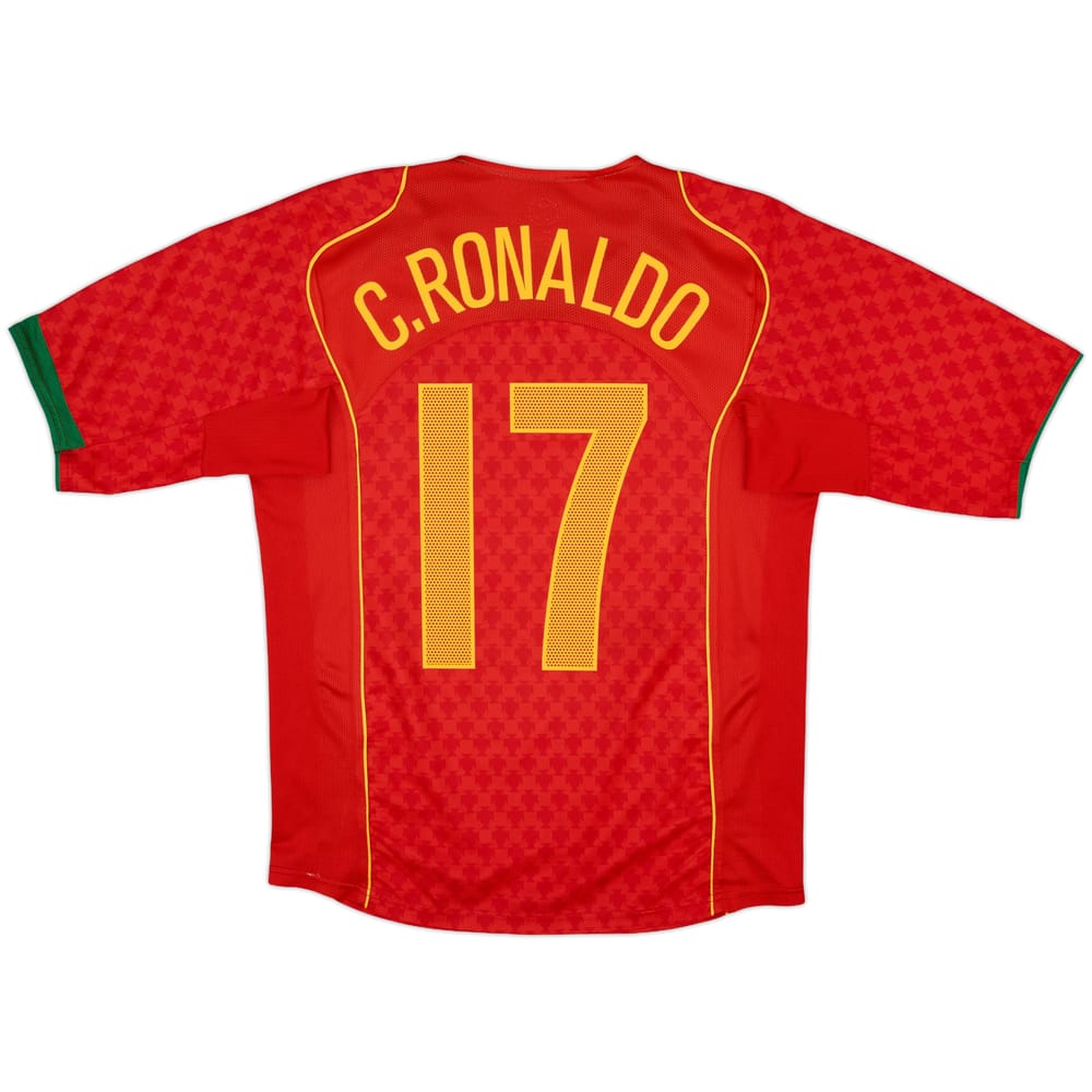 2004-06 Portugal Home Shirt C.Ronaldo #17 - 7/10 - (S)