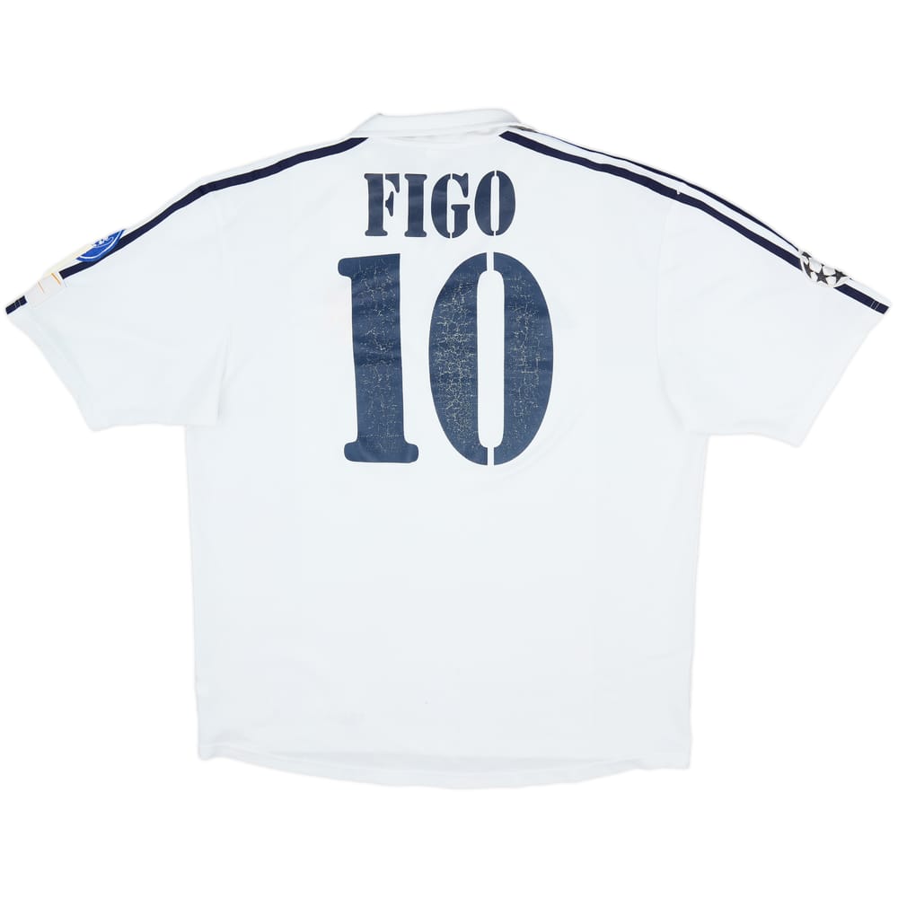 2001 Real Madrid Home Shirt Figo #10 - 6/10 - (XL)