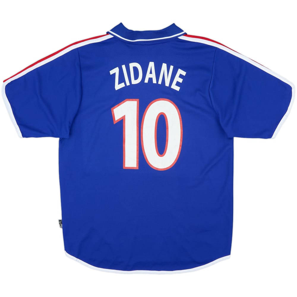 2000-02 France Home Shirt Zidane #10 - 7/10 - (M)