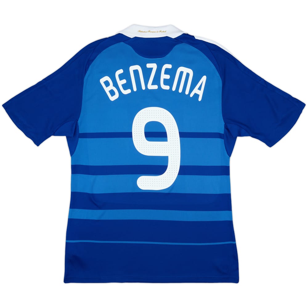 2008-09 France Home Shirt Benzema #9 - 8/10 - (M)