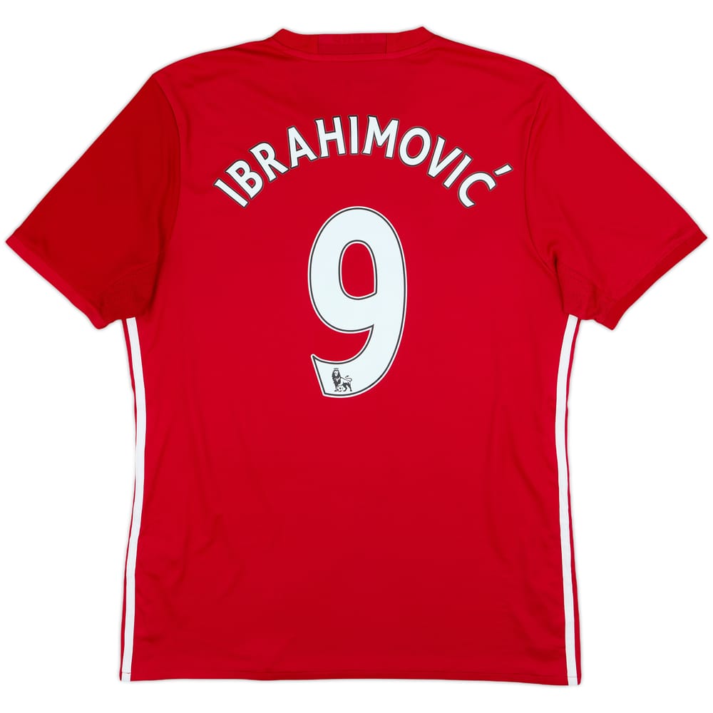 2016-17 Manchester United Home Shirt Ibrahimovic #9 - 5/10 - (L)