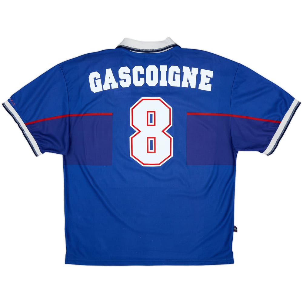 1997-99 Rangers Home Shirt Gascoigne #8 - 8/10 - (XXL)