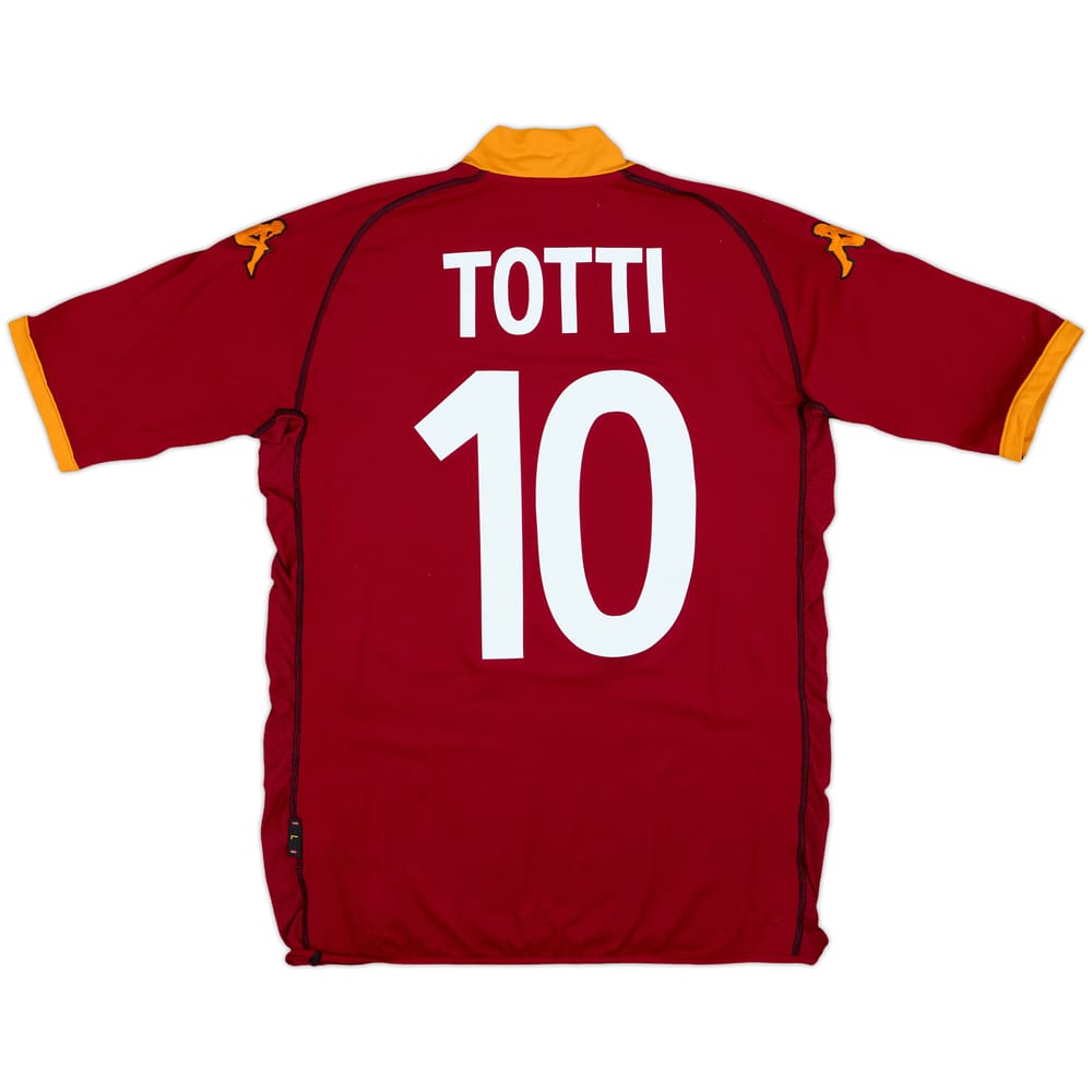 2002-03 Roma Home Shirt Totti #10 - 6/10 - (L)