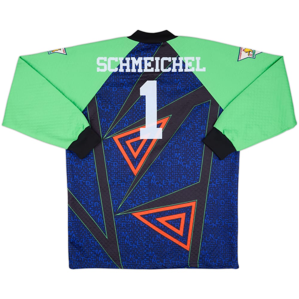1994-96 Manchester United GK Shirt Schmeichel #1 - 8/10 - (L)