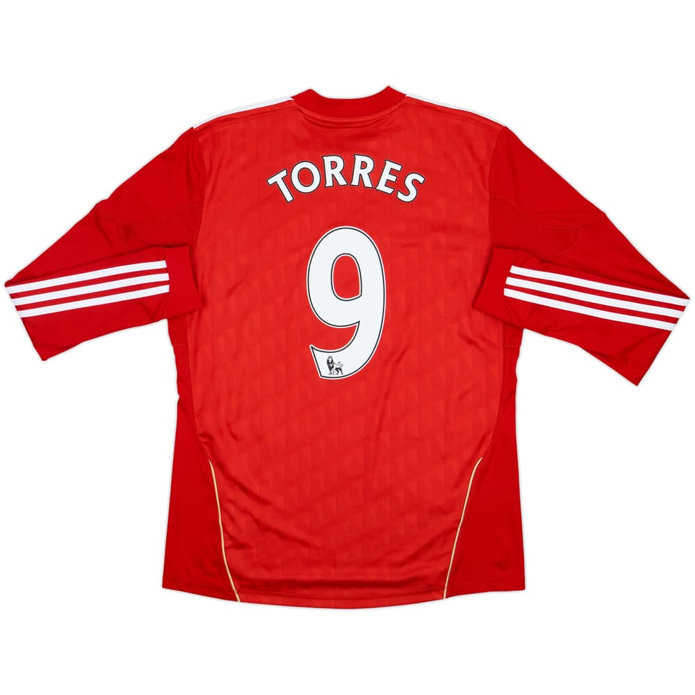2010-12 Liverpool Home L/S Shirt Torres #9 - 6/10 - (M)