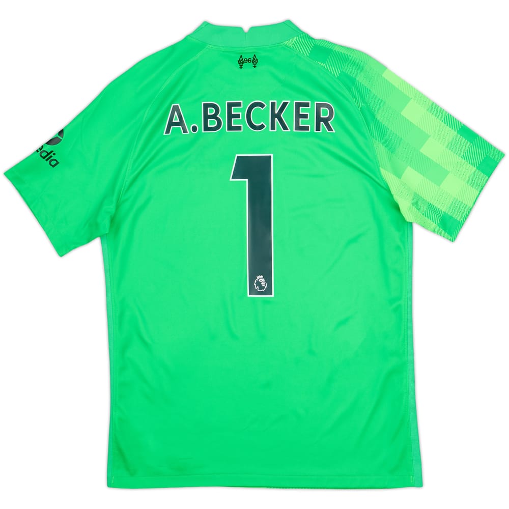 2021-22 Liverpool GK S/S Shirt A.Becker #1 - 10/10 - (M)