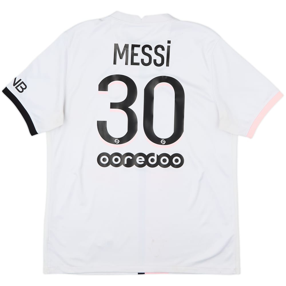2021-22 Paris Saint-Germain Away Shirt Messi #30 - 6/10 - (L)