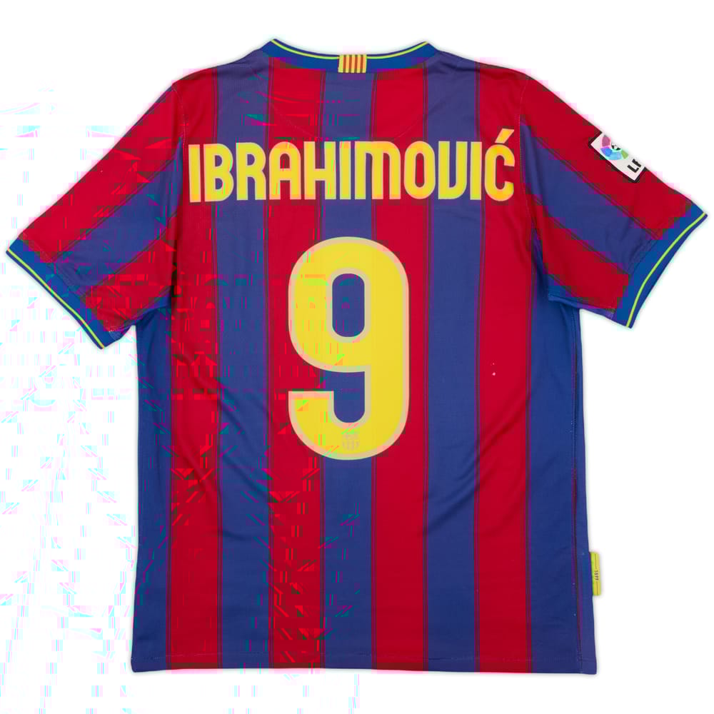 2009-10 Barcelona Home Shirt Ibrahimovic #9 - 5/10 - (S)