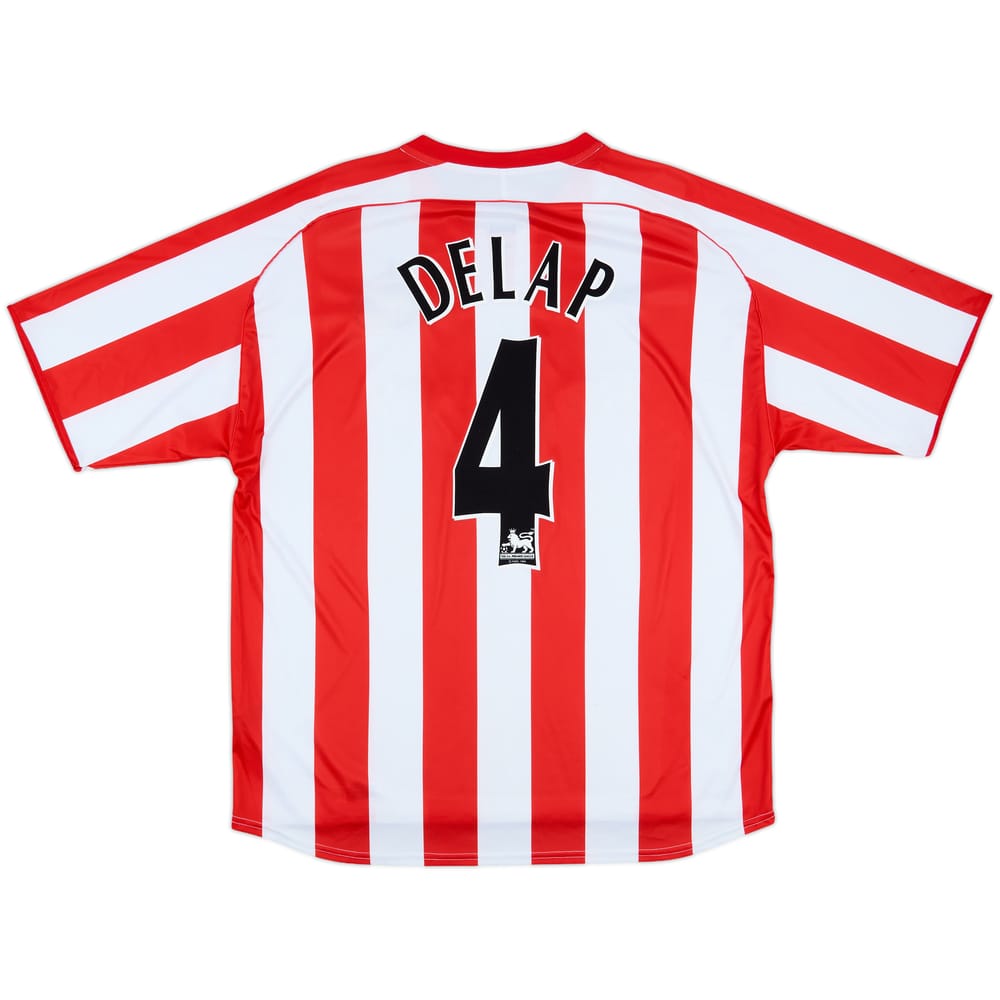 2005-07 Sunderland Home Shirt Delap #4 - 9/10 - (XL)