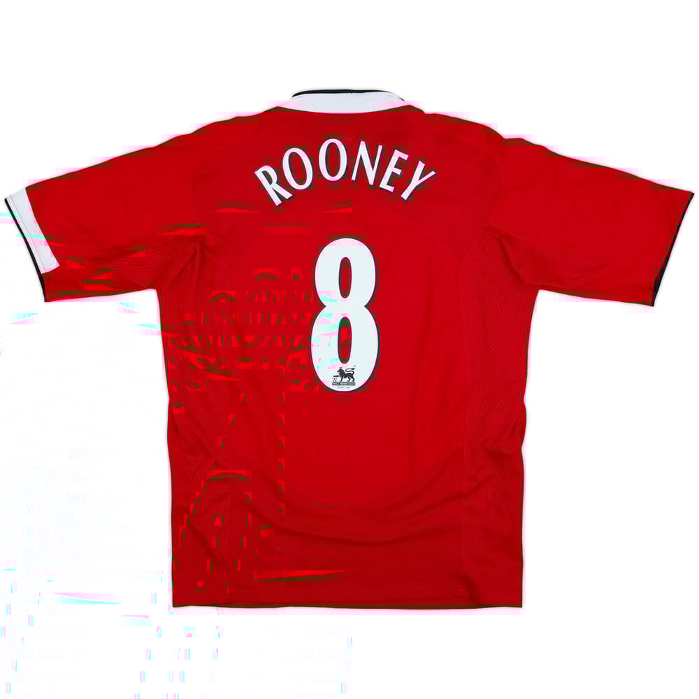 2004-06 Manchester United Home Shirt Rooney #8 - 9/10 - (L)
