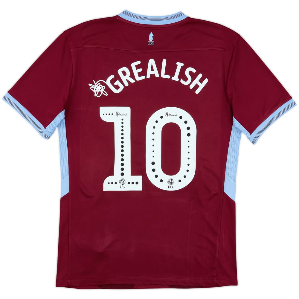 2018-19 Aston Villa Home Shirt Grealish #10 - 8/10 - (M)