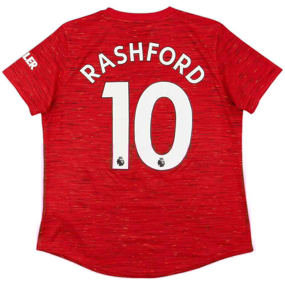 2020-21 Manchester United Home Shirt Rashford #10 - 6/10 - (Women's L)