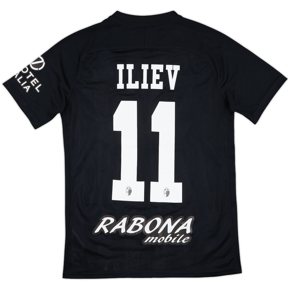 2020-21 Ascoli Home Shirt Iliev #11 - 9/10 - (M)