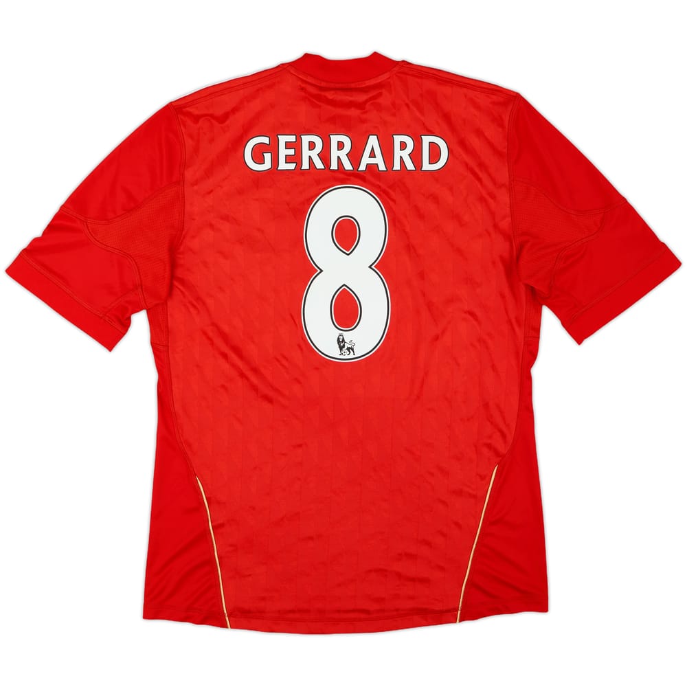2010-12 Liverpool Home Shirt Gerrard #8 - 6/10 - (M)