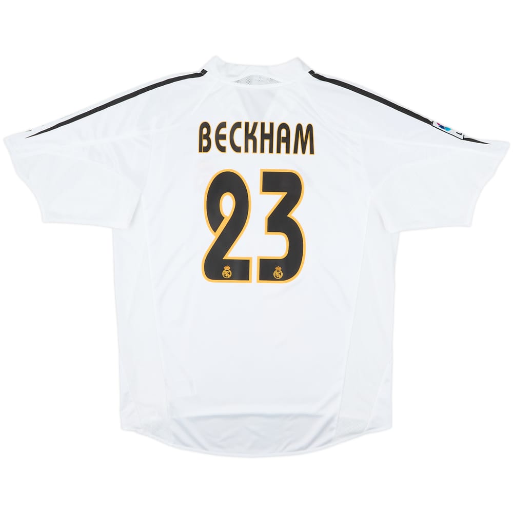 2004-05 Real Madrid Home Shirt Beckham #23 - 8/10 - (L)