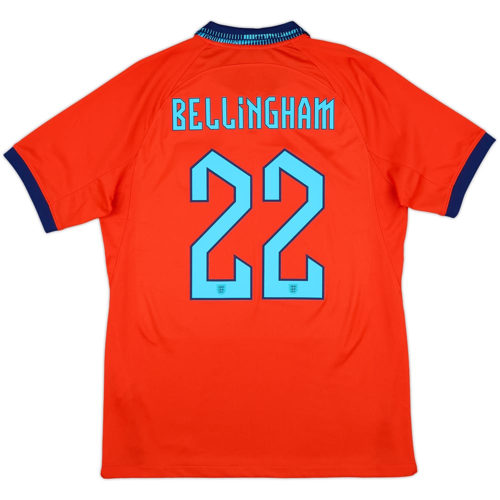 2022-23 England Away Shirt Bellingham #22 - 10/10 - (M)