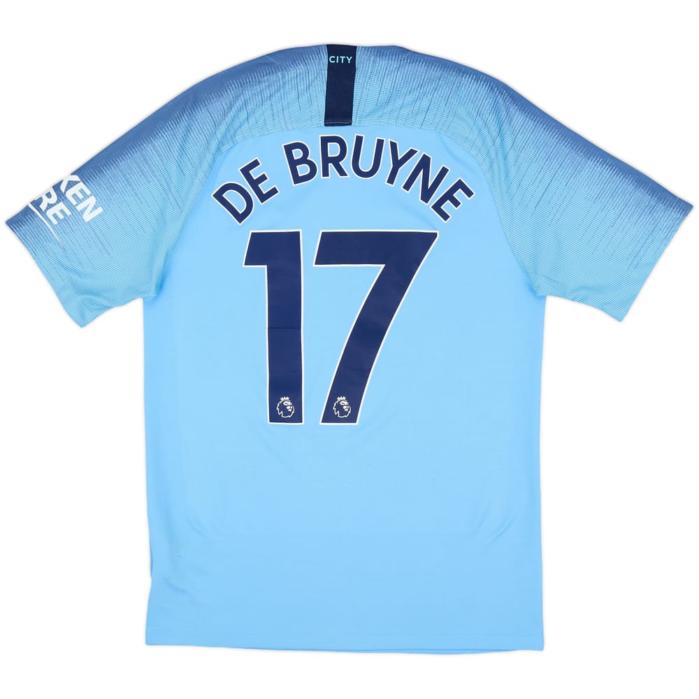 2018-19 Manchester City Home Shirt De Bruyne #17 - 7/10 - (S)
