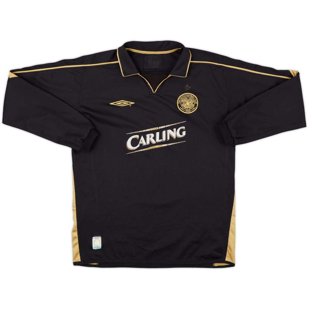 2003-04 Celtic Away L/S Shirt - 4/10 - (M)