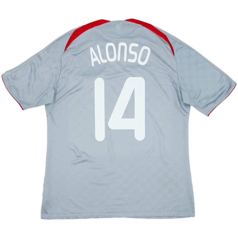 2008-09 Liverpool Away Shirt Alonso #14 - 6/10 - (XL)