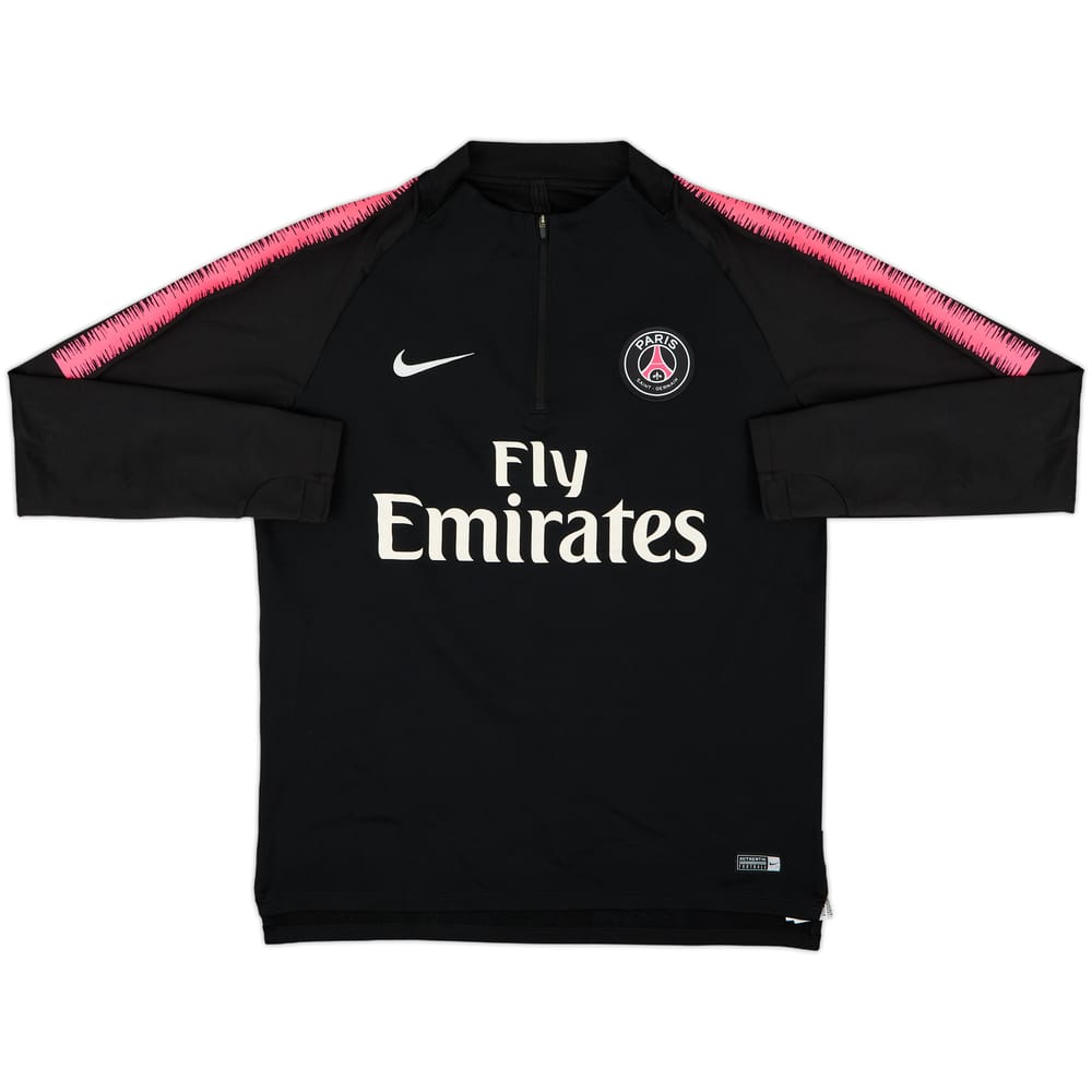 2018-19 Paris Saint-Germain Nike 1/4 Zip Drill Top - 6/10 - (L)