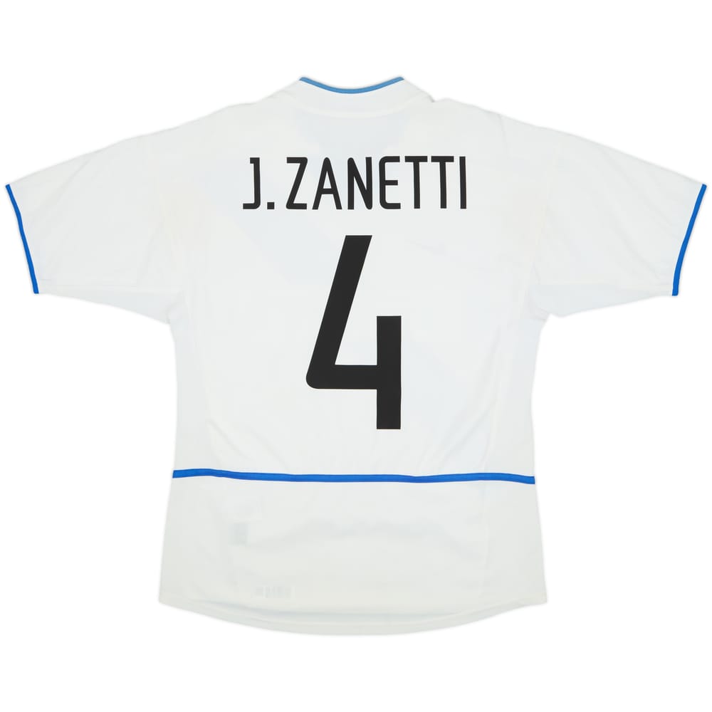 2002-03 Inter Milan Away Shirt J.Zanetti #4 - 6/10 - (S)