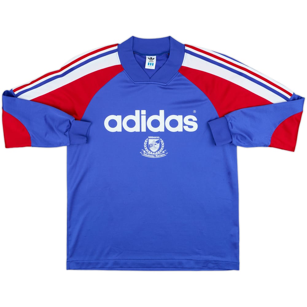1992 Yokohama Marinos adidas Training L/S Shirt - 9/10 - (L/XL)