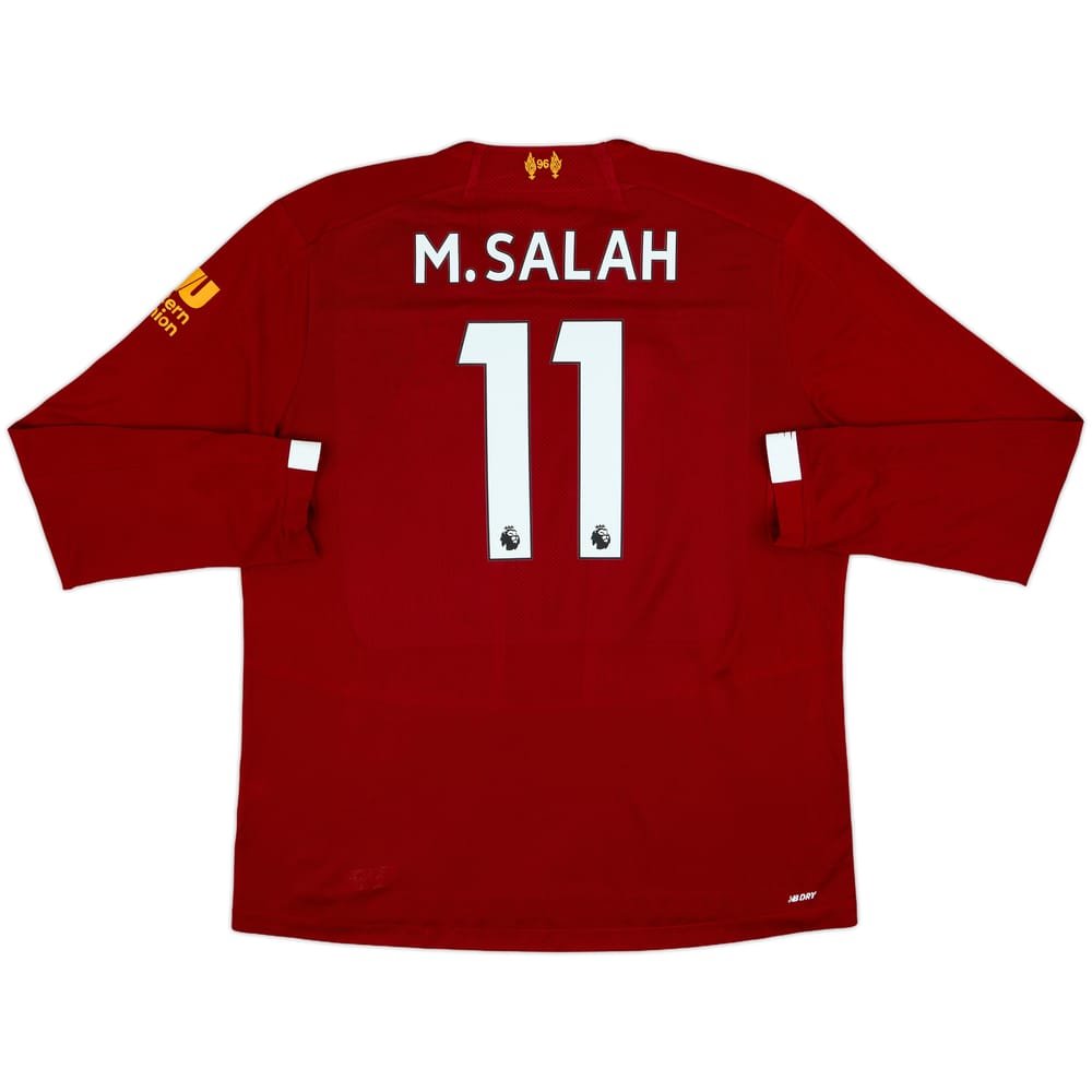 2019-20 Liverpool Home L/S Shirt M.Salah #11 - 7/10 - (XXL)