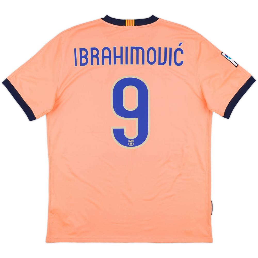 2009-10 Barcelona Away Shirt Ibrahimovic #9 - 10/10 - (L)