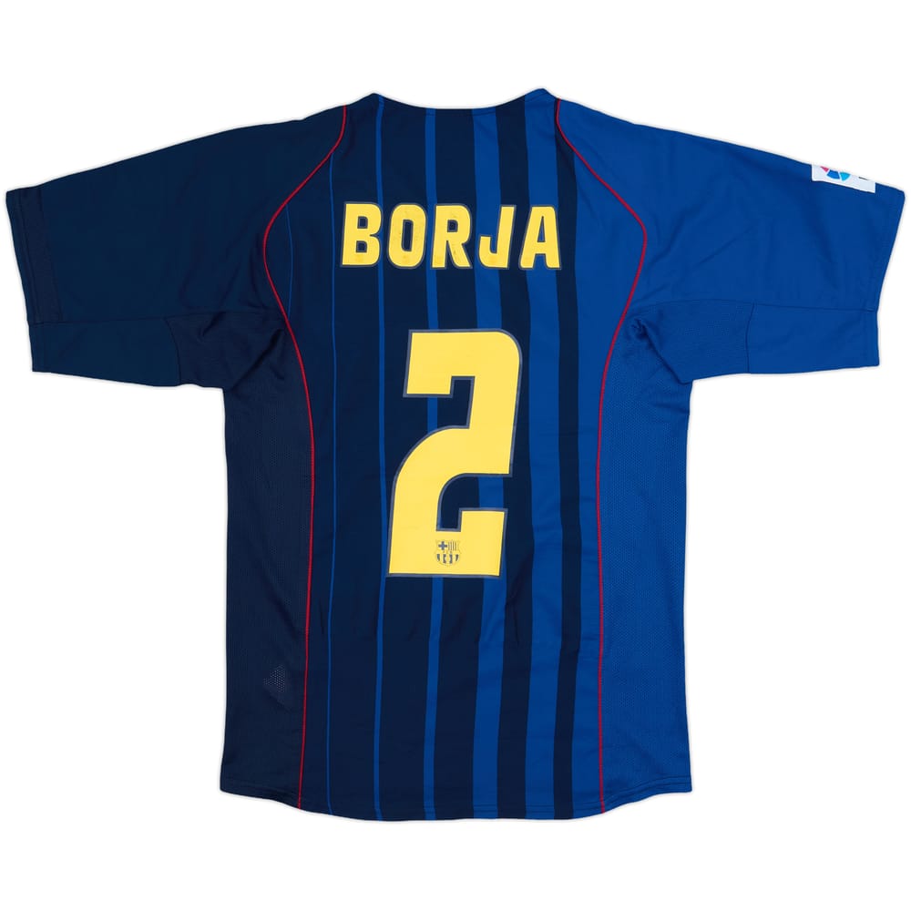 2004-05 Barcelona Away Shirt Borja #2 - 7/10 - (S)