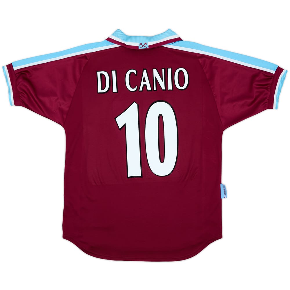 1999-01 West Ham Home Shirt Di Canio #10 - 8/10 - (M)