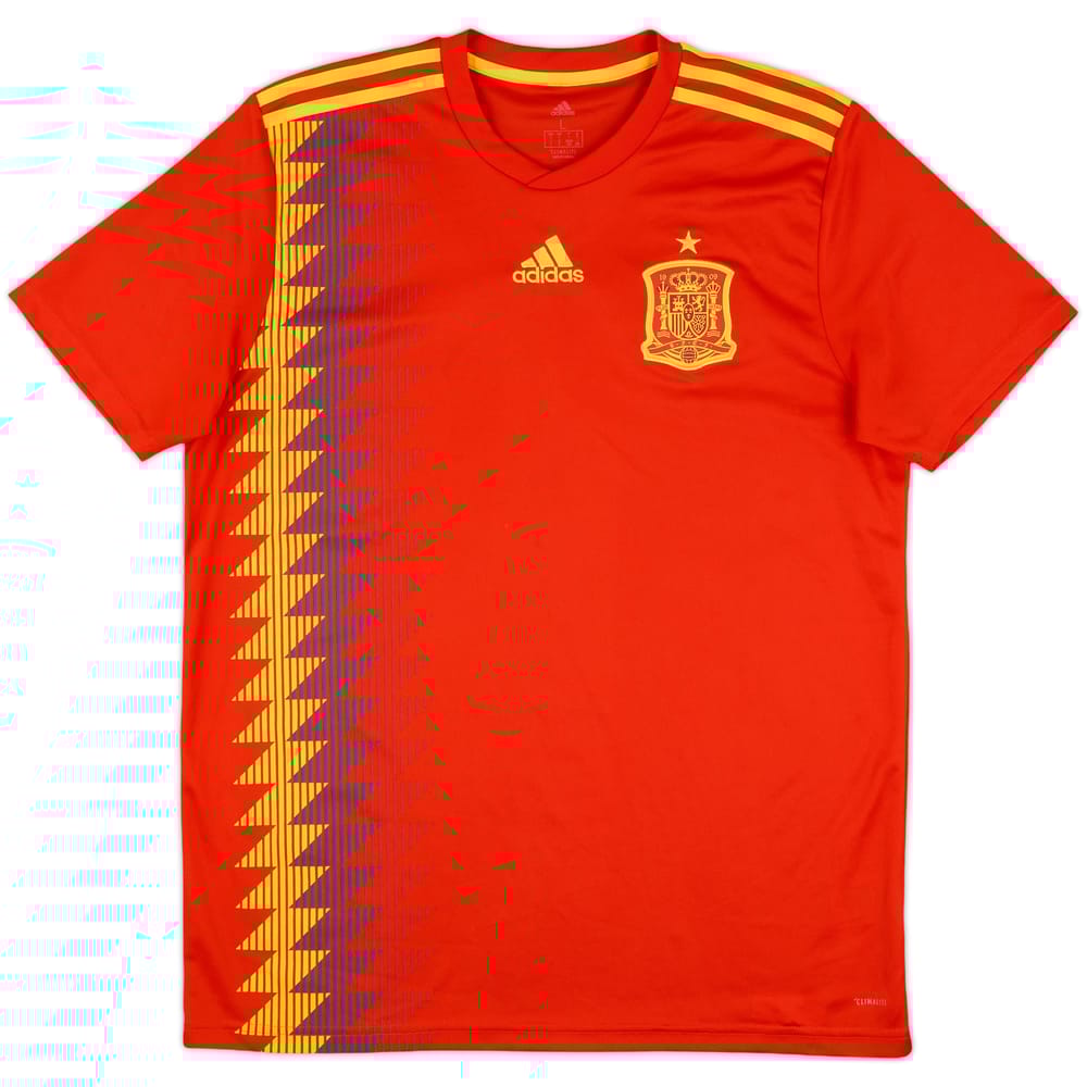 2018-19 Spain Home Shirt - 8/10 - (L)