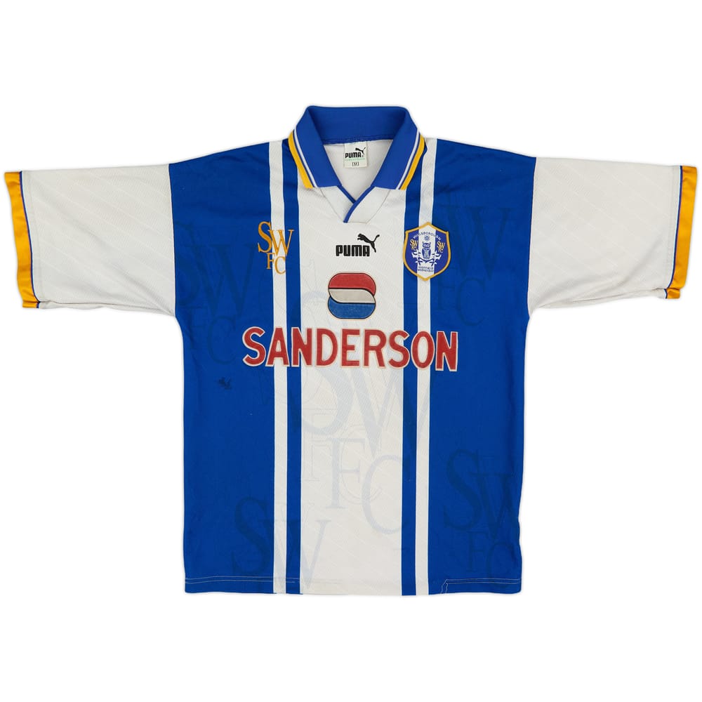 1995-97 Sheffield Wednesday Home Shirt - 4/10 - (M)