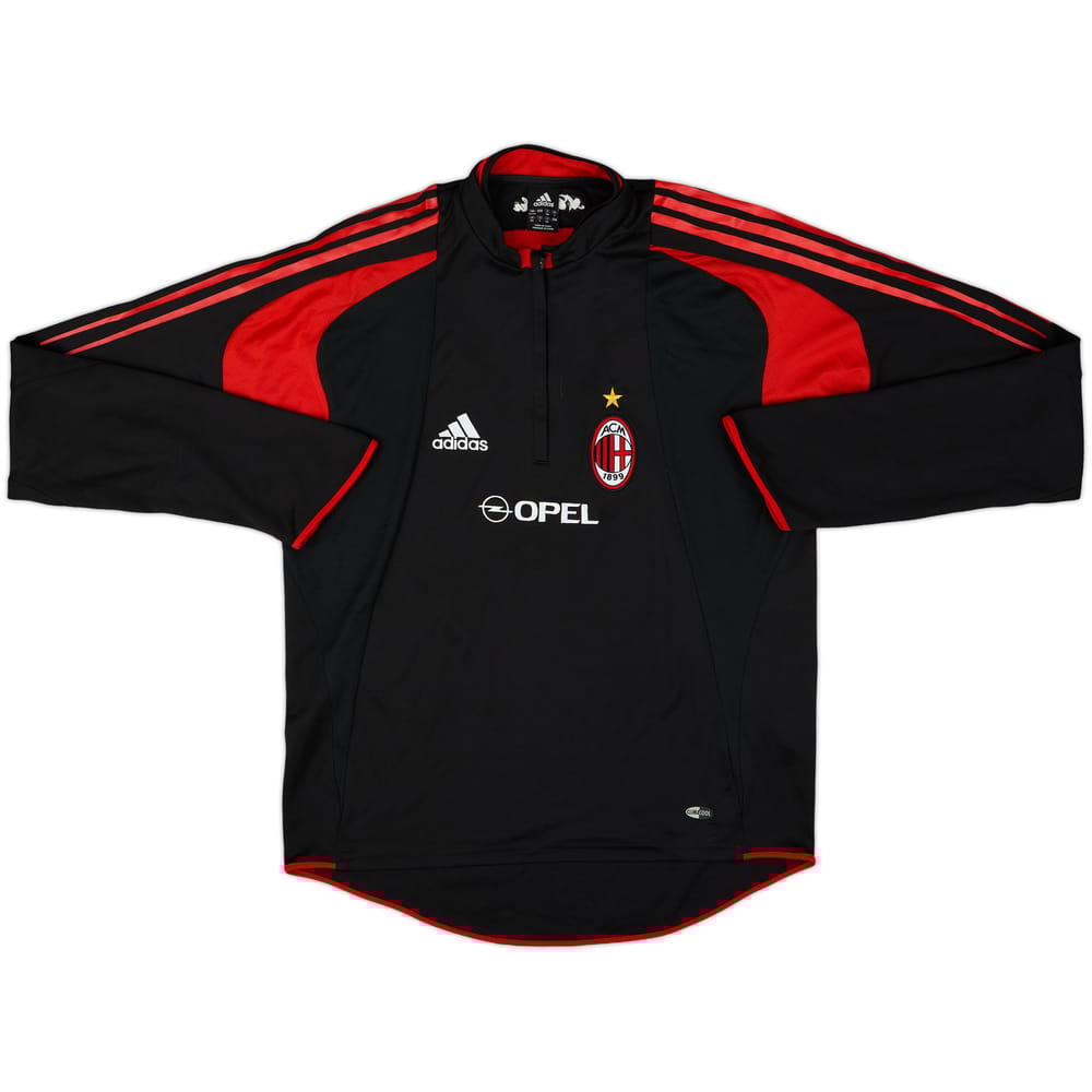 2004-05 AC Milan adidas 1/4 Zip Drill Top - 9/10 - (L)