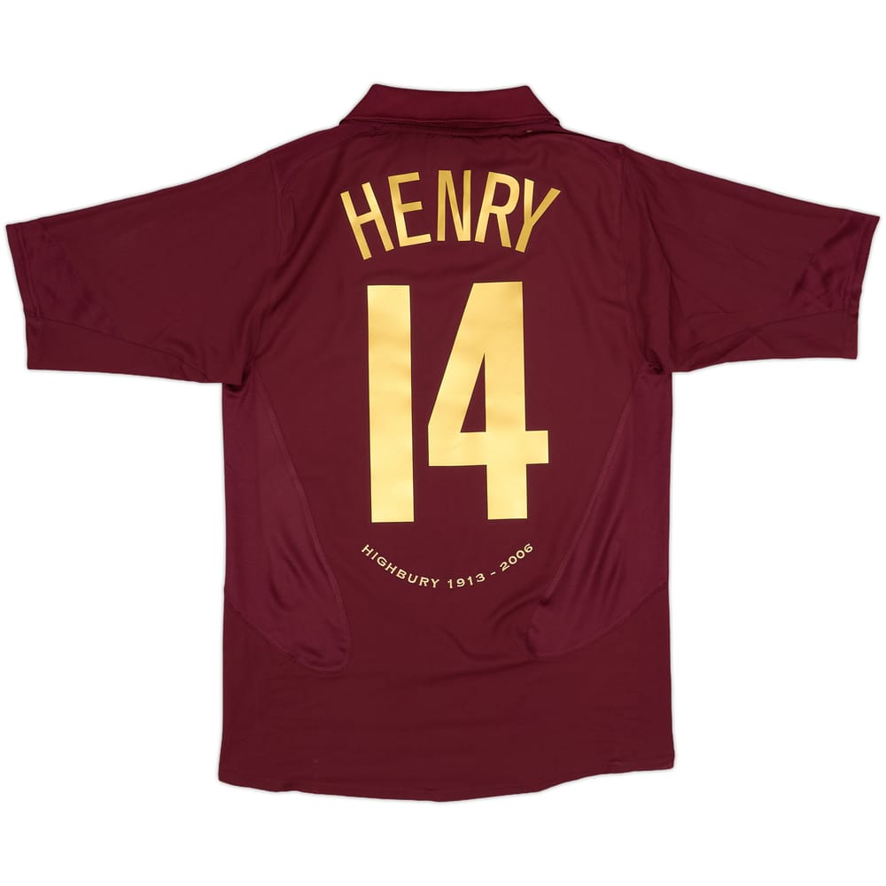 2005-06 Arsenal Home Shirt Henry #14 - 7/10 - (S)