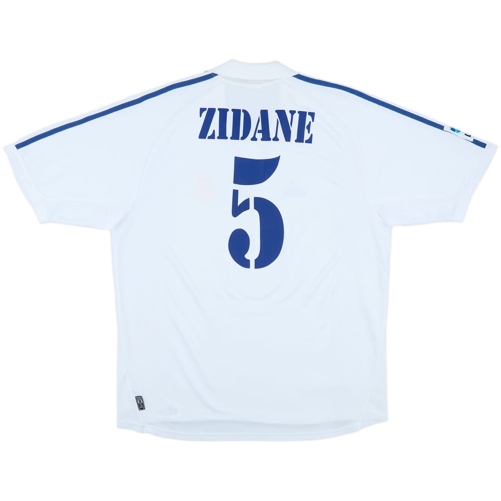 2001 Real Madrid Home Shirt Zidane #5 - 7/10 - (XL)