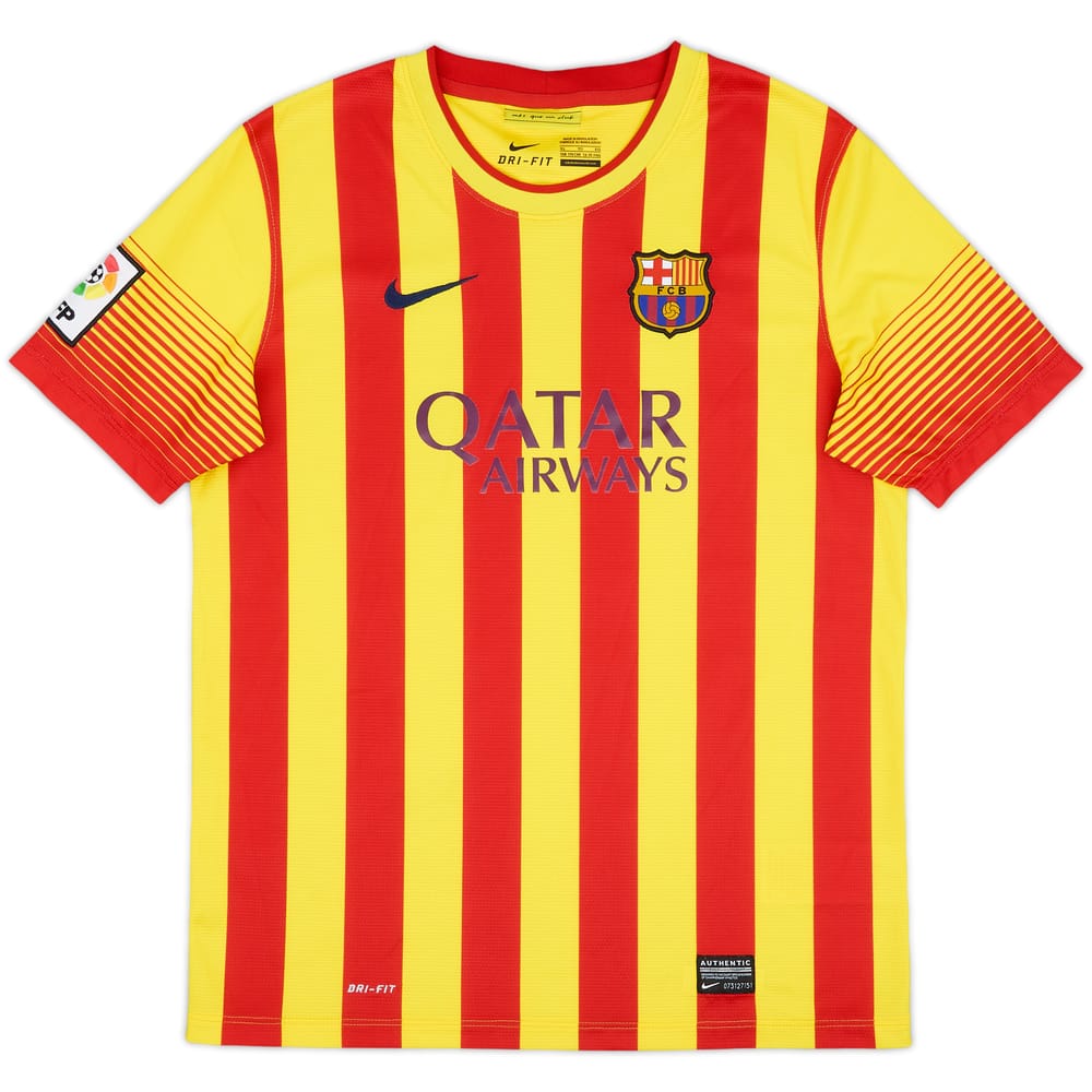 2013-15 Barcelona Away Shirt - 10/10 - (XL.Boys)